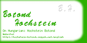 botond hochstein business card